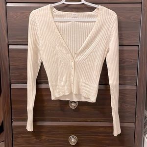 Aritzia Evie Cardigan in size S, colour “Oak”